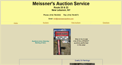 Desktop Screenshot of meissnersauction.com