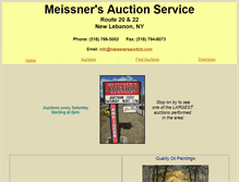 Tablet Screenshot of meissnersauction.com